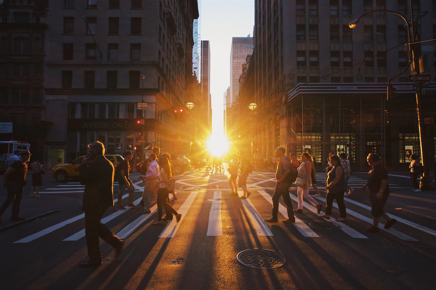 Pedestrians in New York - where researchbods now has an office