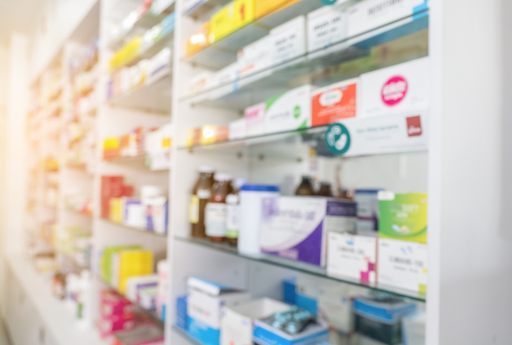 Blurry,View,Of,Drug,Store,And,Pharmacist.,Blurred,Clean,Pharmacy