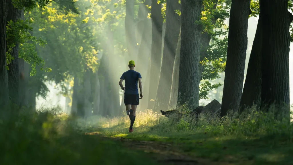 running forest