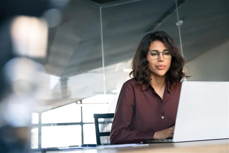 Woman working in an office